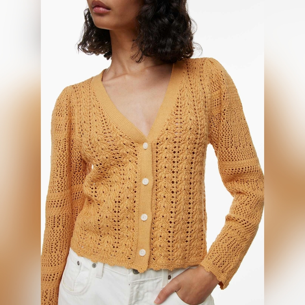 Wilfred Splendour Cardigan in Apricot Peach - Size S - Picture 4 of 12